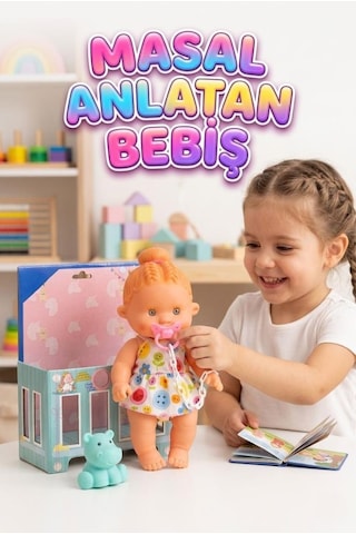 Etkileşimli Akıllı Masal Anlatan Ağlayan Emzikli Eğitici Pilli Oyuncak Et Bebek Ve Minik Arkadaşı 47297366