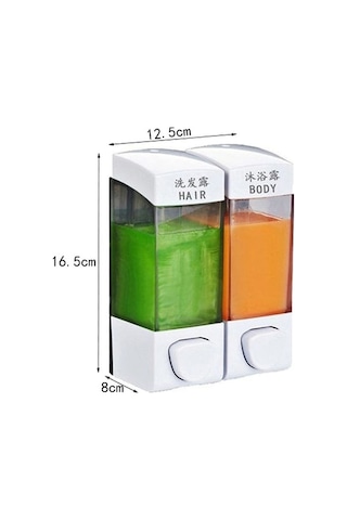 Tongxida Presli Monte Mat Manuel Bosphorusboutique Şişe Şampuan Sabunluk Dispenseri El Duvara Kafa Yıkama Vücut Sones Çift Hk Diğer