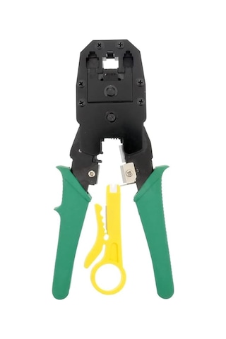 Orret Home 3 Lü Modüler İrtibat Pensesi 4p-4c, 6p-6c Ve 8p-8c Rj11 Rj12 Rj45 Ethernet Kablo Jak Çakma Pensesi, Ağ Ve Telefon Kablosu Sıkma Aracı-kablo Soyucu Hediyeli-asorti Renk
