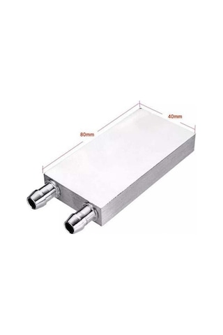 Su Soğutma Bloğu 40x80x12mm Alüminyum Soğutucu