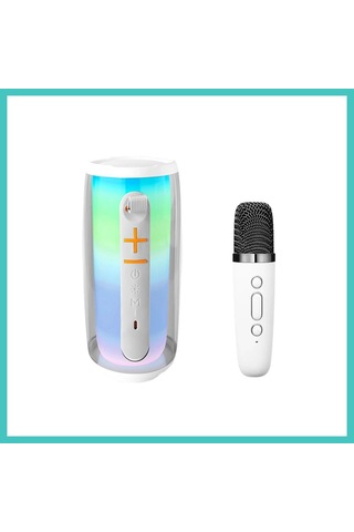 Ny Joy Pluse 6 Mikrofonlu Rgb Kablosuz Hoparlör - Beyaz Nyjoybz
