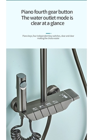 Nefa Yapı Piyano Gri Duş Ünitesi Diğer