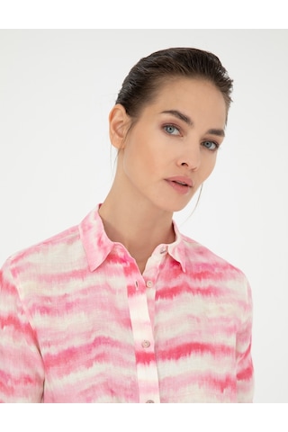 Pierre Cardin Kadın Pembe Gömlek Desenli 50284839-vr041 Pembe