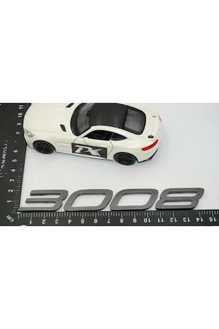 Dk Tuning Peugeot Yeni 3008 Bagaj 3m 3d Koyu Gri Abs Yazı Logo