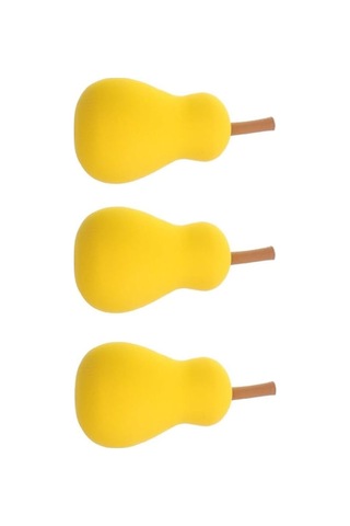 Caş Dekorasyon Pürüzsüz Dokulu 3'lü Armut Figürlü Makyaj Süngeri