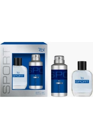 Rebul Sport Erkek Parfüm EDT 2 x 50 ML + Sport Erkek Sprey Deodorant 2 x 150 ML