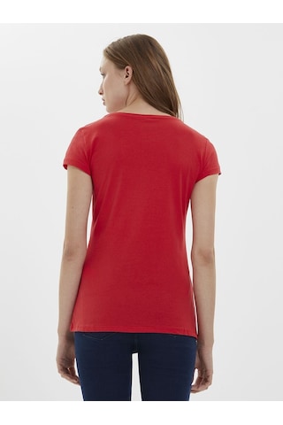 LOFT Regular Fit Kadın Tshirt K.kol Lf2022313 Q1.v1 Kırmızı