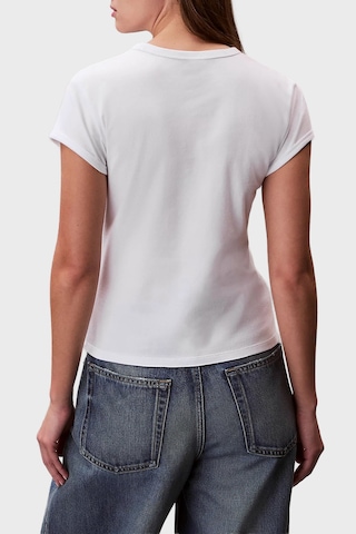 Calvin Klein Bayan T Shirt Lv047f815g Yaf Beyaz
