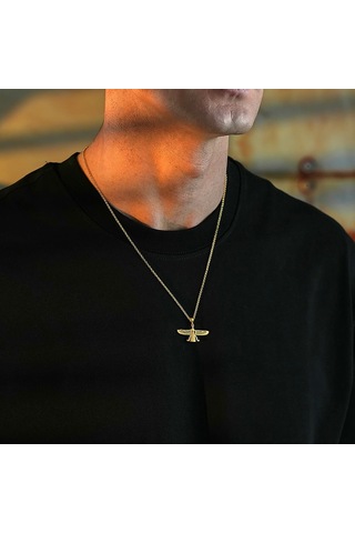 İpek Silver 925 Ayar Gümüş Ahura Mazda Unısex Kolye Gümüş