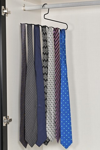 5'li Mat Siyah Zigzag Metal Askı, Pantolon, Şal, Eşarp Ve Kemer Düzenleyici