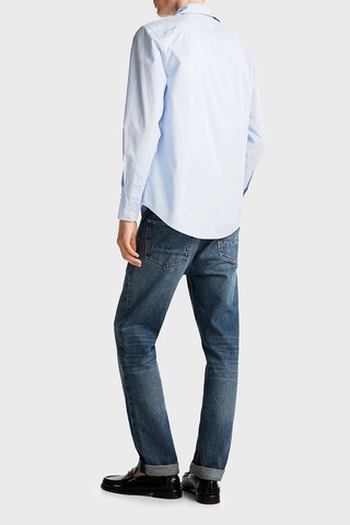 Flex Poplın Kent Collar Sf Shırt Erkek Mavi Gömlek - Mw0mw38137 Mavi