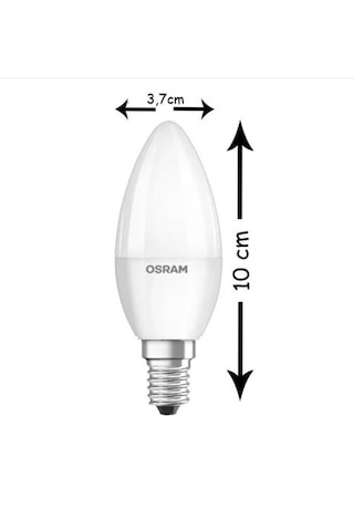 Osram 4.9w 40w 2'li Led Mum Ampul Sarı-2700k E14 2 Adet