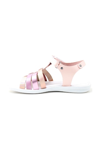 Artico Bellini Hakiki Deri Pembe Fuşya Vaketa Kız Çocuk Sandalet Pembe
