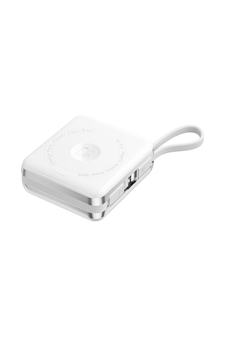 Wiwu Xf17 Mag Plus Serisi M-safe Şarj Özellikli 3in1 15w Taşınabilir Powerbank 10.000mah Beyaz