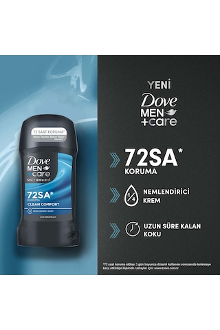 Dove Men +care Advanced Erkek Deodorant Clean Comfort 150 Ml + Clean Comfort Stick 50 Ml