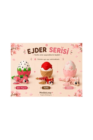 Waffle Ejderha Ve Yumurtası Hareketli Figür Oyuncak