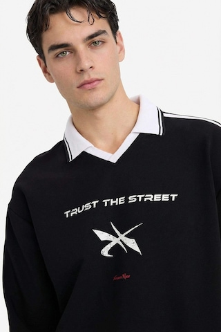 Defacto Nefes Alabilen Boxy Fıt Baskılı Sweatshirt F8661AX26SP