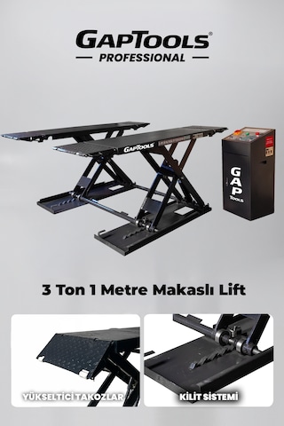 Gaptools 3 Ton 1 Metre Makaslı Lift