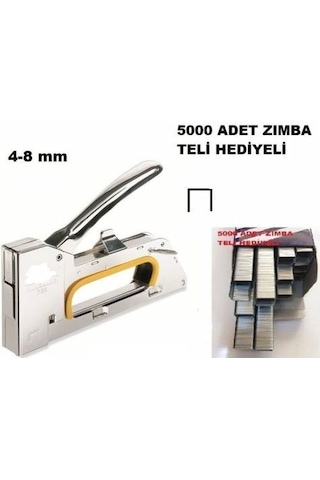 Zmk Sfd Profesyonel 4 - 8 MM Mekanik Zımba Tabancası + 5000 Adet Tel