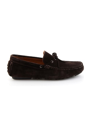 Bambi Kahve Hakiki Deri Erkek Loafer Ayakkabı E01547009902 Kahve