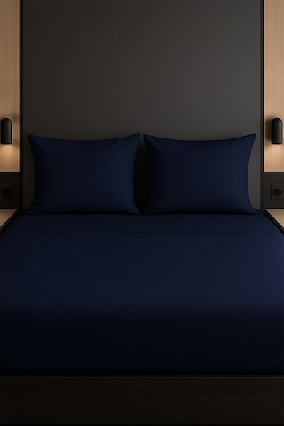 Tek Kişilik Nevresim Takımı Lacivert %100 Pamuk Lacivert
