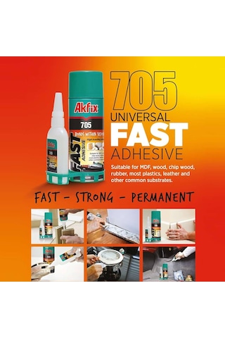 Akfıx Hızlı Yapıştırıcı 100ml+25gr.