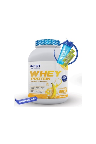 West Nutrition Whey Protein Tozu 2400 gram - 80 Servis + Hediye