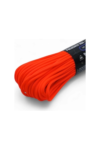 Mg Ropes Bileklik Ve Outdoor Polyester Paracord İp 4 Mm 660 Lb 30 Metre Turuncu (10 Çekirdek)