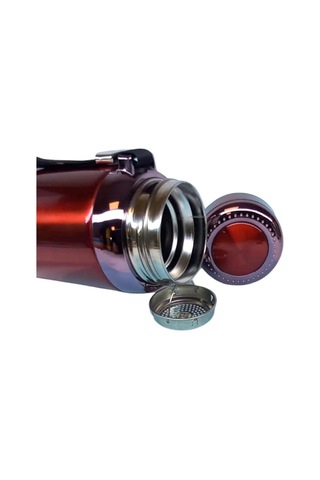 1lt Çelik Termos Kırmızı Kırmızı