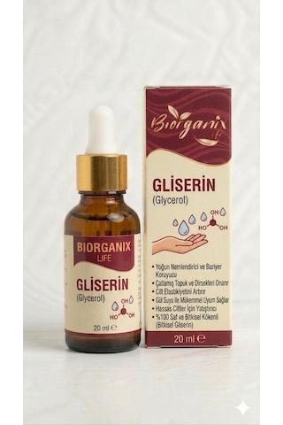 Life %100 Saf Bitkisel Gliserin 20 Ml Nemlendirici Cilt, Saç Ve Kozmetik Yapımında Uygun