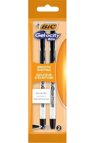 Bıg Bıc Gel-ocity Stick 0,5mm Siyah 2'li Jel Kalem Seti 254853248 Siyah