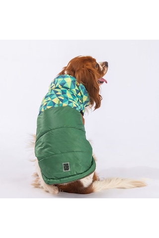 Pawstar Yeşil Diametro Puf Yelek Köpek Yeleği Köpek Yağmurluk