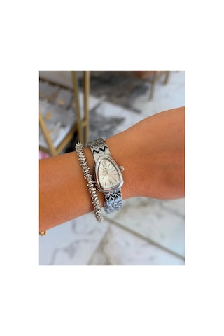 Vıp Model Silver Detaylı Kadın Saat Gümüş