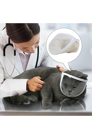 Homyl Şeffaf Kedi Yüz Maskesi Namlu Anti Isırık Küçük