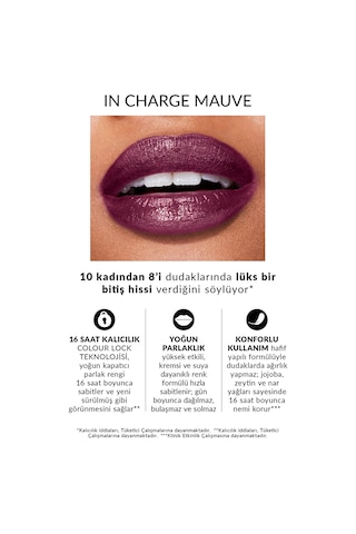 Power Stay Kremsi Vinyl Likit Ruj - In Charge Mauve 0
