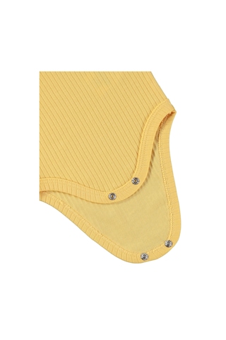 Minidamla Baby Minidamla Uzun Kol Basic 3'lü Set 1-18 Ay Çıtçıtlı Badi - Sarı