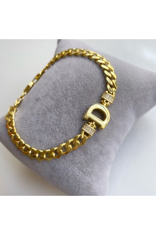 Simurg Jewellery Gümüş D Harfli Bileklik
