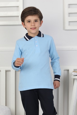 Crassi Erkek Çocuk Sweatshirt Okul Mavi