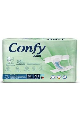 Confy Adult Yetişkin Bez Straight Extralarge Jumbo 30'lu