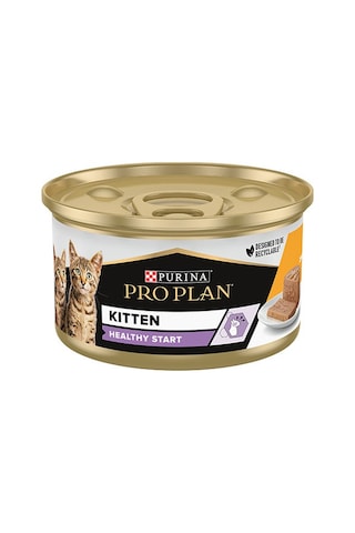 Purina Pro Plan Kitten Tavuklu Yavru Kedi Konservesi 6 x 85 G