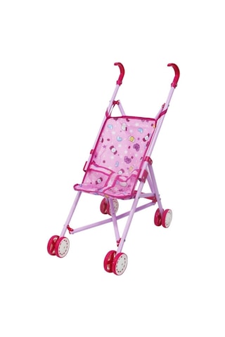 Can İthalat Poşetli Metal Oyuncak Bebek Arabası Pembe