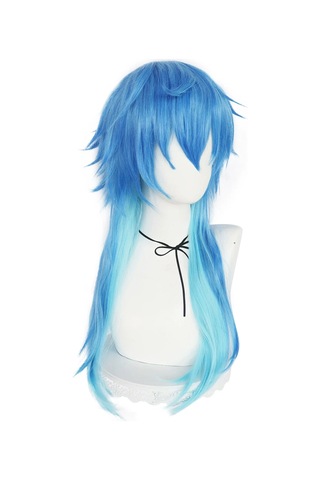Dramatik Cinayet Dmmd Seragaki Aoba Cosplay Peruk Degrade Mavi Isıya Dayanıklı Sentetik Saç Peruk Yjd Multı