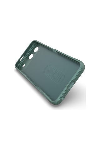 Maks Technology Tecno Spark 40 5g Kılıf Esnek Tpu Oyuklu Arka Yüzey Tasarımlı Mkst Etnik Silikon Kapak - Koyu Yeşil