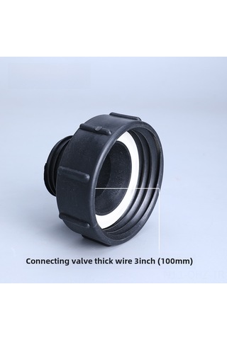 Aubyhe Ibc Tankı Valfi Adaptörü: S100'den S60'ye Dönüştürücü Kalın Ipli, Ağır Tip - 3" İle 2" Bağlantı Parçası, Dayanıklı Malzeme İle Yapıldı