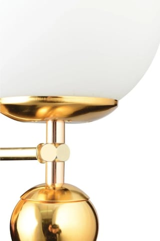 İstanbul Avize Larin Tekli Gold Beyaz Glop Camlı Aplik