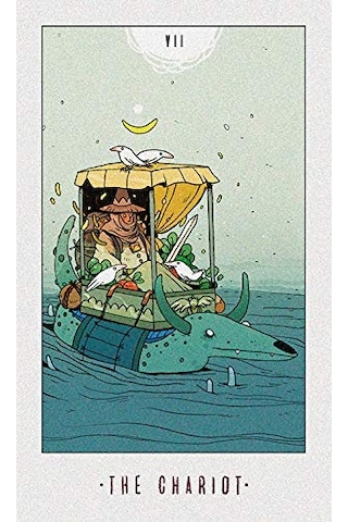 White Numen A Sacred Animal Tarot Kartı Metal Kutu