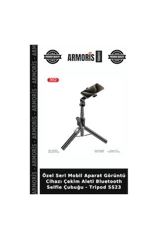 Özel Seri Mobil Aparat Görüntü Cihazı Çekim Aleti Bluetooth Selfie Çubuğu - Tripod Ss23