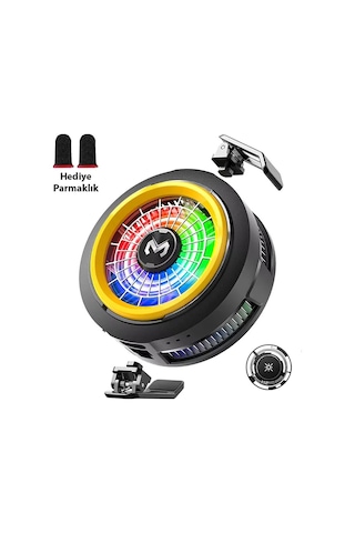 Memo Cx20 İos Android Soğutucu 20w Manyetik Rgb Telefon Soğutucu Anında Hızlı Soğutmasessiz Fan Soğutma-1852