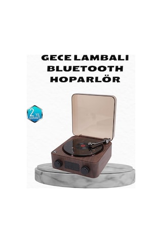 Gece Lambası Bluetooth Hoparlör Dijital Saat Çok Fonksiyonlu Su Dalgası Işıklı Çok Renkli
