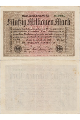 Almanya 50 Milyon Mark 1923 Weimar Cumhuriyeti. Ççt. Almanya 50 Milyon Mark 1923 Weimar Cumhuriyeti. Ççt.